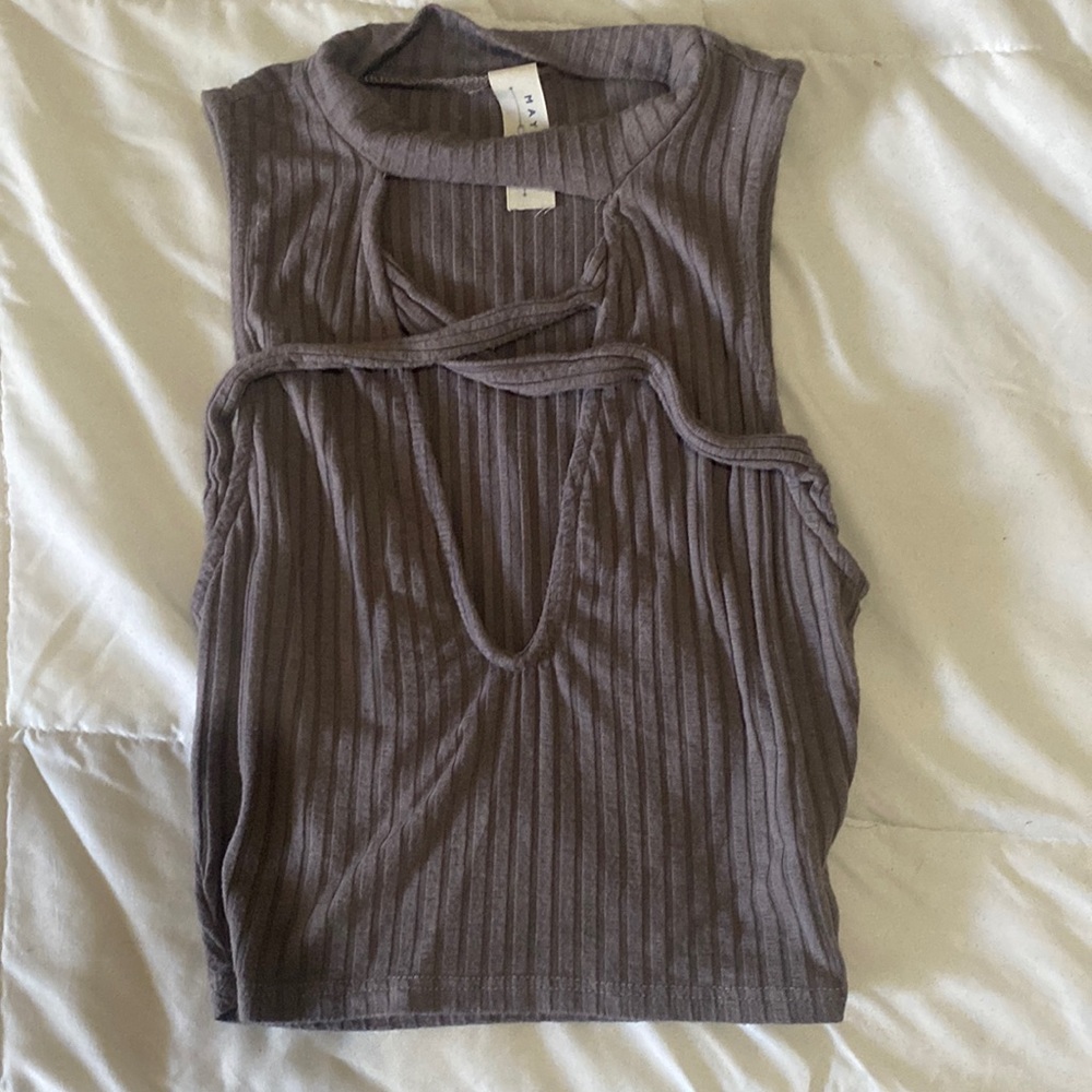 Criss cross crop top